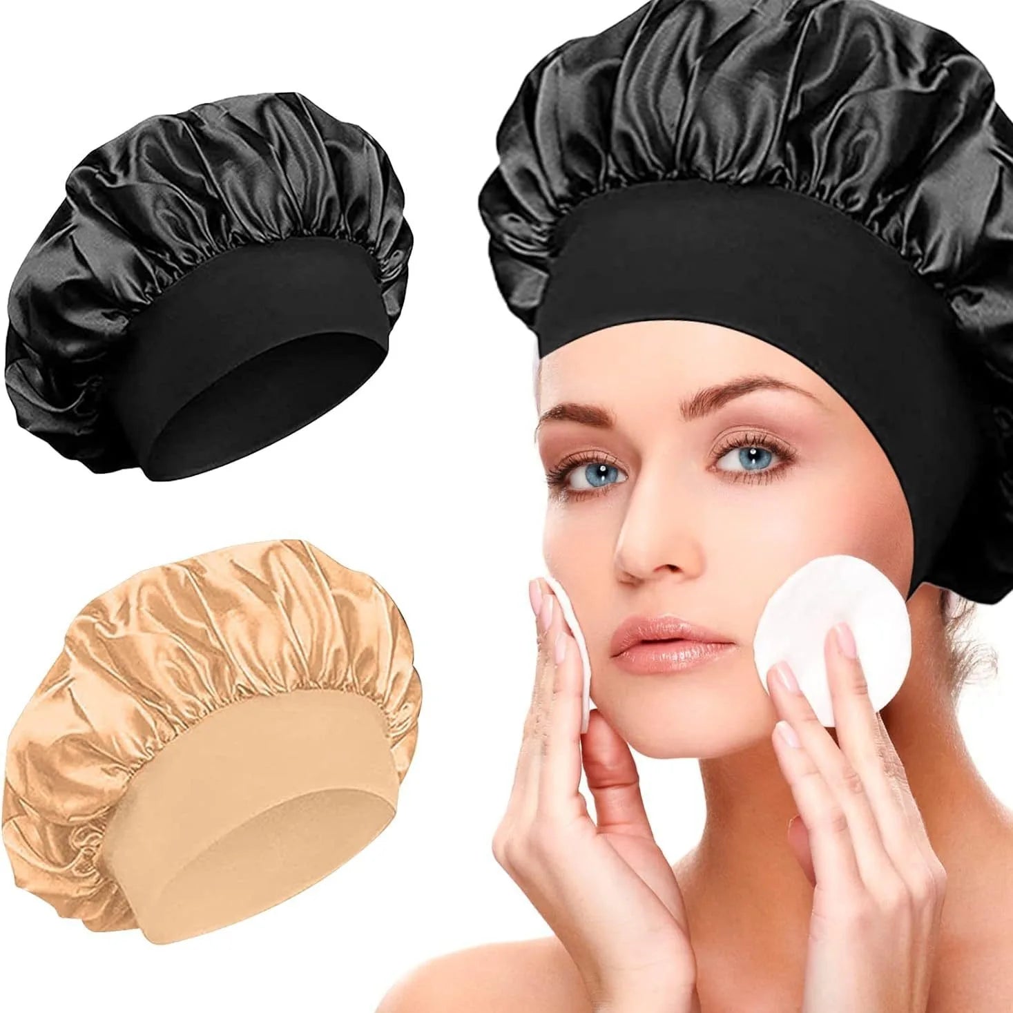 Bonnet en Satin Nuit